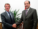 La rencontre du Premier ministre irakien, Nouri al-Maliki, avec Bernard Kouchner à Bagdad.(Photo : Reuters)