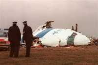 Les débris du Boeing 747 de la Panam. L'attentat a provoqué 270 morts le 21 décembre 1988.(Photo : AFP)