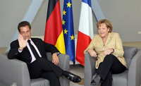 Le président français Nicolas Sarkozy et la chancelière allemande Angela Merkel.(Photo : AFP)