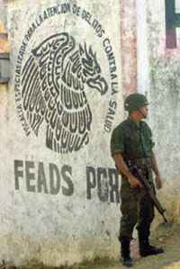 Les Etats-Unis entraîneraient policiers et militaires mexicains aux méthodes les plus efficaces pour lutter contre les trafiquants.(Photo : AFP)