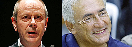 Josef Tosovsky (à gauche) et Dominique Strauss-Kahn.