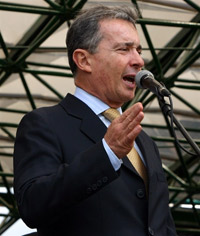 Le président colombien Alvaro Uribe.(Photo : AFP)