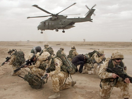 Des soldats britanniques à Bassorah.(Photo : AFP)