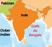 Le Golfe du Bengale(Carte : Rédaction Internet)