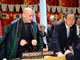 Le président afghan Ahmid Karzai (G) et le secrétaire général des Nations unies, Ban Ki-moon (D) lors d'une réunion sur l'Afghanistan au Conseil Économique et Social (ECOSOC) à l'ONU, ce dimanche 23 septembre. (Crédit : AFP)