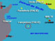 Lampedusa: carte de situation en Méditerranée.(Cartographie: Marc Verney/RFI)