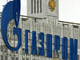 Le logo de Gazprom, en façade d’un bâtiment du gouvernement russe. ( Photo : AFP )