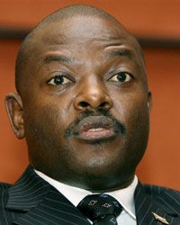 Le président burundais, Pierre Nkurunziza, serait "pris en otage" d'après le Front pour la démocratie au Burundi.(Photo : AFP)