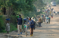 Des déplacés fuyant les combats au Nord-Kivu, à l’est de la RDC, le 6 juin 2007.(Photo : AFP)