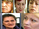 Les cinq infirmières Bulgares anciennement détenues en Libye. Haut, de gauche à droite Valia Tchervenyashka, Kristiniya Vultcheva,Valentina Siropulo. Bas, Snezhana dimitrova et Nasya Nenova.( Photo : Wikimedia / Montage: G.Ngosso ) 