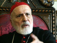 Le patriarche maronite, Nasrallah Sfeir. ( Photo : AFP )