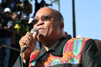 Jacob Zuma, le leader zoulou.(Photo : Valérie Hirsch)