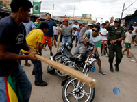 Des affrontements ont éclaté entre manifestants pro et anti Evo Morales, dans plusieurs villes du pays.(Photo : Reuters)