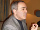 Garry Kasparov interviewé par RFI le 20 novembre à Paris.(Photo : Manu Pochez/RFI)