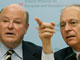 L'envoyé spécial de l'UE Wolfgang Ischinger (g) avec l'américain Frank Wisher.(Photo : Reuters)