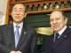 Le président algérien Abdelaziz Bouteflika (droite) et le secrétaire général de l'ONU Ban Ki-Moon.(Photo : Reuters)