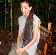 Ingrid Betancourt, telle qu'elle est apparue dans la vidéo diffusée par le gouvernement colombien le 30 novembre 2007. 

		(Photo : Reuters)
