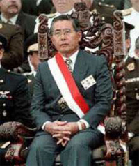 L' ex-président péruvien, Alberto Fujimori. 

		(Photo : AFP)