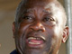 Laurent Gbagbo, lors de son discours de clôture de sa tournée de trois jours, dans le nord du pays.(Photo : AFP)