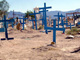 Les femmes mortes de Ciudad Juarez sont enterrées souvent anonymement dans les cimetières des petits villages du désert.(Photo : Patrice Gouy / RFI)