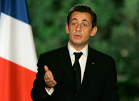 Le président français Nicolas Sarkozy, ce mercredi 5 décembre, au Palais de l'Elysée.(Photo : Reuters)