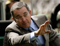 Le président colombien Alvaro Uribe.(Photo : Reuters)
