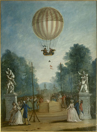 Ascension de Charles et Robert aux Tuileries, le 1er décembre 1783.© Musée Carnavalet/ Roger-Viollet