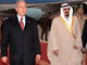 Le président américain George Bush accueilli à Riyad par le roi Abdallah d'Arabie Saoudite.(Photo : Reuters)