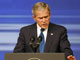 George W. Bush lors de son discours à Abou Dhabi a appelé les dirigeants arabes à soutenir la paix au Proche-Orient.(Photo : Reuters)