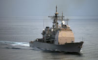 Le navire de guerre USS Port Royal.(Photo : Reuters)