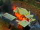 Une image de télévision montrant la région d'Eldoret où une église a été incendiée.(Photo : Reuters)