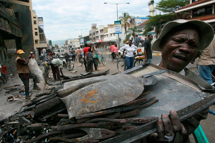 Kisumu, le fief des Luo, l'ethnie de Raila Odinga, est la ville la plus touchée par les émeutes. 

		(Photo : Reuters)