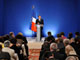 Nicolas Sarkozy devant plus de 600 journalistes, le 8 janvier 2008.(Photo : Reuters)