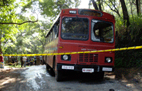 A Moneragala au Sri Lanka, une bombe a fait exploser un bus scolaire tuant 27 personnes.(Photo : Reuters)