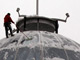 La Présidence sous la neige, à Tbilissi, le 6 janvier 2008.(Photo : AFP)