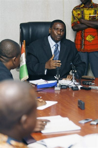 Le procureur de la République d'Abidjan, Raymond Tchimou.(Photo : AFP)