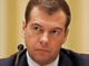 Le président Dmitri Medvedev menace&nbsp;de rompre les relations avec l'Alliance atlantique.(Photos : Reuters)