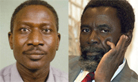 Ibni Oumar Mahamat Saleh (g) et Ngarlejy Yorongar.(Photos : AFP)