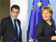 Nicolas Sarkozy et Angela Merkel.(Photo : Reuters)