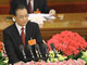 Le Premier ministre Wen Jiabao lors de la session annuelle du parlement chinois.(photo : Reuters)