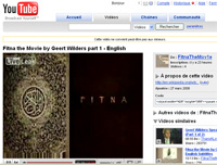 Capture d'écran du film de Geert Wilders diffusé sur Liveleak puis sur YouTube.(Source : YouTube)