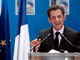 Le président Nicolas Sarkozy au sommet de Bucarest, le 3 avril 2008.(Photo : Reuters - Montage A. Cirencien)