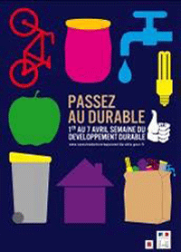 La semaine du développement durable, du 1er au 7 avril 2008.(www.developpement-durable.gouv.fr)