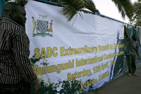 La ville de Lusaka en Zambie accueille le sommet extraordinaire sur le Zimbabwe de la Communauté de développement d'Afrique australe (SADC) ce samedi 12 avril.(Photo : AFP)