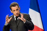 Nicolas Sarkozy : « <em>les Irlandais devront revoter </em>» le traité de Lisbonne.(Photo : Reuters)