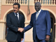 Le président français Nicolas Sarkozy (à gauche), et le président angolais José Eduardo Dos Santos.(Photo : AFP)