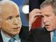Le sénateur républicain américain John McCain (g) et George Bush.(Photo : Reuters/ AFP)