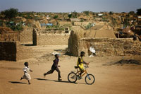 Camp de réfugiés soudanais du Darfour, de l'autre côté de la frontière du Soudan.(Photo: AFP)
