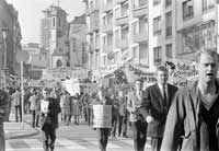 Avril 1968. Manifestation à Francfort-sur-le-Main (Allemagne).© Institut für Stadtgeschichte, Frankfurt am Main.