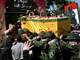 Funérailles d'un militant du Hezbollah à Beyrouth, le 13 mai 2008. Soixante-deux personnes ont été tuées depuis le 8 mai dans les affrontements entre combattants pro-gouvernementaux et pro-Hezbollah. ( Photo : AFP )